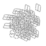 Maxbell 8-Shaped Lingerie Adjustable Sewing Bra Rings Buckles 12mm 100Pcs Silver