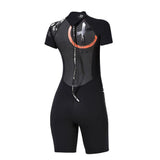 Maxbell Women One-piece Wetsuit Back Zip Diving Swimwear Dive Suit Jumpsuit Short S