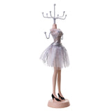 Maxbell Resin Lady Mannequin Jewelry Bracelet Earring Display Stand Rack Silver #2 - Aladdin Shoppers