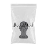 Maxbell Male Mannequin Manikin Head Glasses Caps Wigs Jewelry Display Stand Model Matte Black