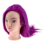 Maxbell Hair Styling Mannequin Head Hairdresser Training Manikin Head Purple