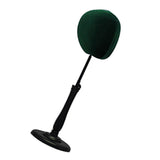 Maxbell Adjustable Tabletop Hat Stand Mannequin Wig Cap Display Stand Dark Green