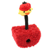 Maxbell Pet Chick Catching Tumbler Interactive Toy Nail Polisher Cat Red