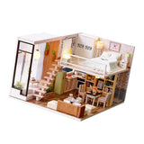 DIY Wooden Dollhouse Kit w/ Furniture Modern Duplex Apartment Children Christmas Birthday Gift - Aladdin Shoppers