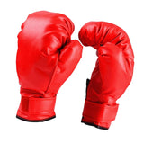 Maxbell Mma Gloves Fitness Martial Arts Breathable Adult Children Kick Boxing Gloves Red Child