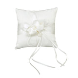 Maxbell Lovely Ivory Bud Flower Wedding Ring Pillow 15cmx15cm