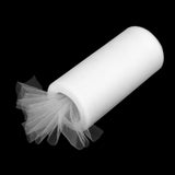 Maxbell 6"x 25yd Tulle Roll Spool Tutu Wedding Bow Fabric Banquet Decor - White