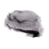 Women Warm Winter Russian Fluffy Faux Fur Hat Earwarmer Earmuff Cossak Ski Light Gray