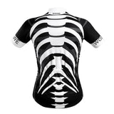 Maxbell Men Bike Bicycle Cycling Jersey Skeleton T Shirt Top with Shorts Set L