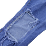 Maxbell Women Ripped Distressed Slim Fit Stretch Skinny Denim Pants Jeans Legging M