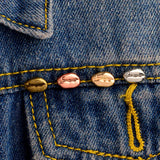 Max 4 Pieces Cartoon Lapel Brooch Pin Set Shirt Jeans Bag DIY Collar Pin