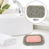 Maxbell PVC Soap Saver Self Draining Accessory Nonslip Porous for Sink Bath grey