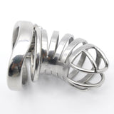 Maxbell Stainless Steel Male Chastity Cage Belt Device Penis Lock Ring Belt 45mm