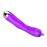 Maxbell Female Electric Vibrator Massager w/Tongue Licking Clitoral Nipples Purple
