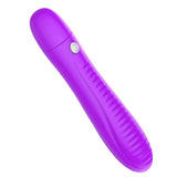 Maxbell Female Soft Silicone Vibrating Massager Wand Fatigue Relief Vibrator Purple