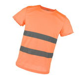 Max Maxb Reflective T Shirt Safety Quick Dry High Visibility Short Sleeve L-XXXL Orange XXXL
