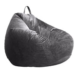 Max Audlt Teen Size Bean Bag Chair Cover Bedding Toy Storage Deep Grey - Aladdin Shoppers