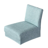 Max Stretch Chair Cover Slipcovers for Low Short Back Chair Bar Stool Chair Blue - Aladdin Shoppers