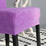 Max Stretch Chair Cover Slipcovers for Low Short Back Chair Bar Stool Chair Purple - Aladdin Shoppers