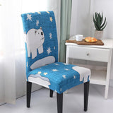 Max Stretch Short Removable Dining Stool Chair Cover Slipcover 1 - Aladdin Shoppers