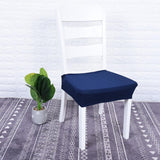 Max Stretch Waterproof Dining Chair Cover Seat Protectors Dark Blue