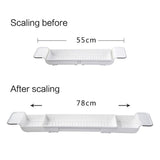 Bath Caddy Tray Tub Bathtub Shelf Holder Rack for Bathroom Luxury Reading A