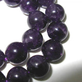 Maxbell Amethyst Round Gemstone loose Beads Strand 10mm /15.5 Inch