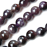 Maxbell Amethyst Round Gemstone loose Beads Strand 10mm /15.5 Inch