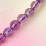 Maxbell Amethyst Round Gemstone Loose Beads Strand 4mm / 15.5 Inch
