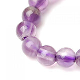 Maxbell Amethyst Round Gemstone Loose Beads Strand 4mm / 15.5 Inch