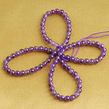 Maxbell Amethyst Round Gemstone Loose Beads Strand 4mm / 15.5 Inch