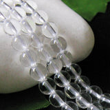 Maxbell 6mm Genuine Rock Crystal Quartz Loose Beads Strand 16 Inch