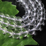 Maxbell 6mm Genuine Rock Crystal Quartz Loose Beads Strand 16 Inch