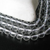 Maxbell 6mm Genuine Rock Crystal Quartz Loose Beads Strand 16 Inch