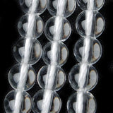 Maxbell 6mm Genuine Rock Crystal Quartz Loose Beads Strand 16 Inch