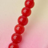 Maxbell 4mm Natural Red Coral Round Loose Beads Strand 15.5 Inch
