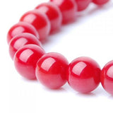 Maxbell 11x5mm Natural Red Coral Round Loose Beads Strand 16 Inch