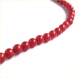 Maxbell 11x5mm Natural Red Coral Round Loose Beads Strand 16 Inch