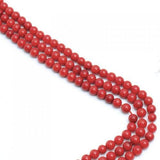 Maxbell 11x5mm Natural Red Coral Round Loose Beads Strand 16 Inch