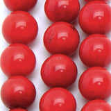 Maxbell 11x5mm Natural Red Coral Round Loose Beads Strand 16 Inch
