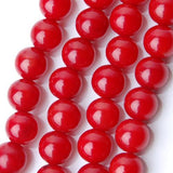 Maxbell 11x5mm Natural Red Coral Round Loose Beads Strand 16 Inch