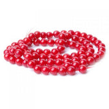 Maxbell 11x5mm Natural Red Coral Round Loose Beads Strand 16 Inch