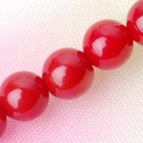 Maxbell 11x5mm Natural Red Coral Round Loose Beads Strand 16 Inch