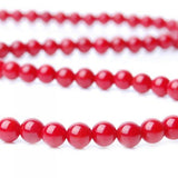 Maxbell 11x5mm Natural Red Coral Round Loose Beads Strand 16 Inch