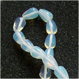 Maxbell 8 x 12mm Drop Bead Opal Stone Gemstone Loose Beads 15 Inch