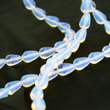 Maxbell 8 x 12mm Drop Bead Opal Stone Gemstone Loose Beads 15 Inch