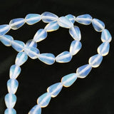 Maxbell 8 x 12mm Drop Bead Opal Stone Gemstone Loose Beads 15 Inch