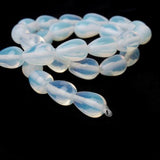Maxbell 8 x 12mm Drop Bead Opal Stone Gemstone Loose Beads 15 Inch