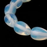 Maxbell 8 x 12mm Drop Bead Opal Stone Gemstone Loose Beads 15 Inch