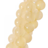 Maxbell 2 Strand 6mm Yellow Jade Round Gemstone Loose Beads 15.5 Inch